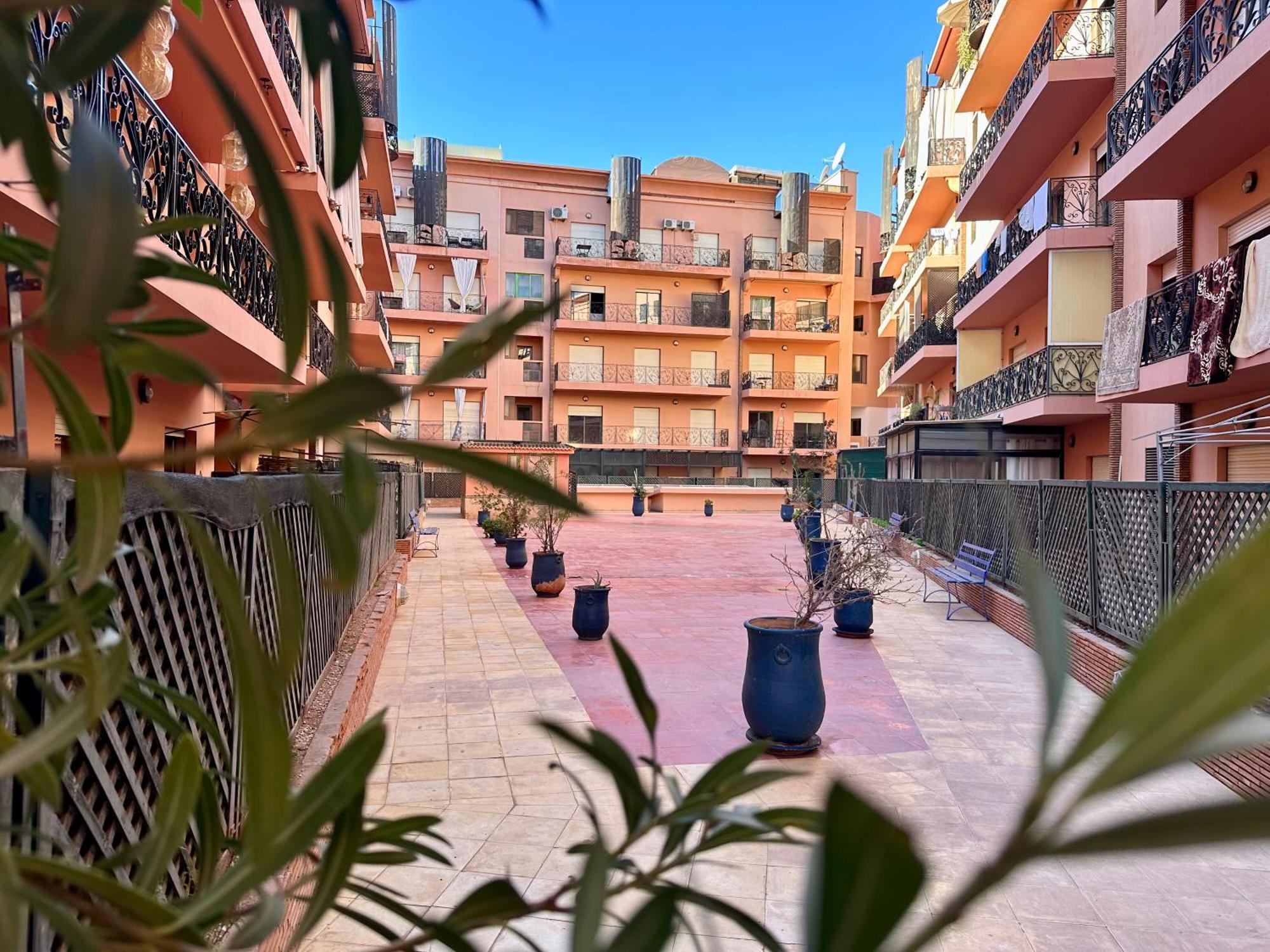 Majorelle House Vicino Ai Giardini Vista Splendida Lägenhet Marrakesh Exteriör bild